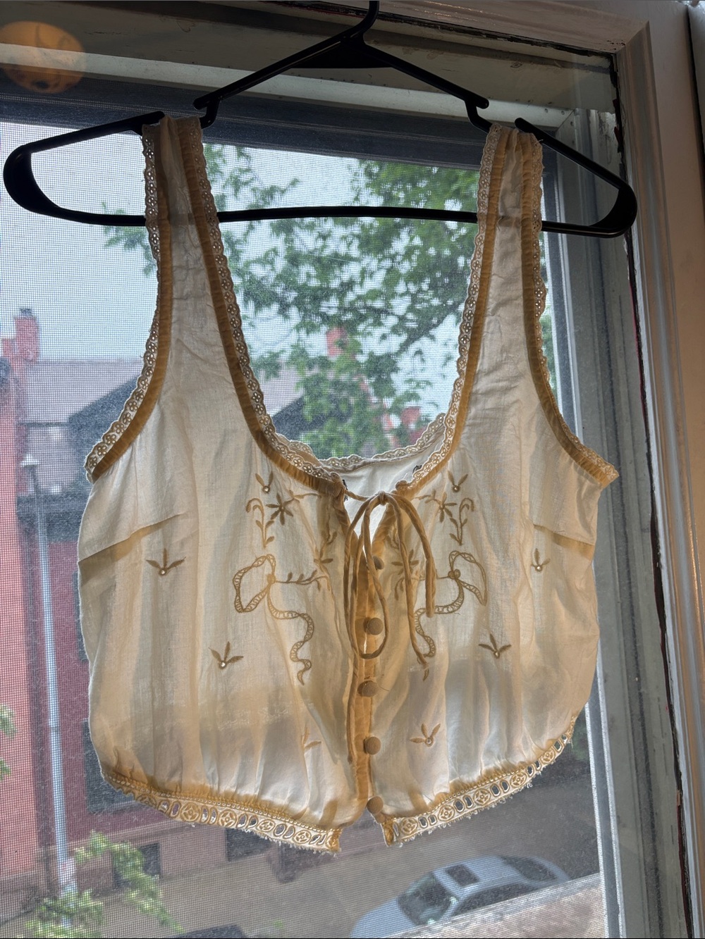 Urban Outfitters Peasant Vest Top